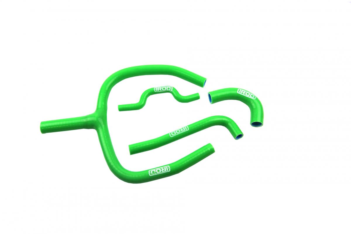HOSE Y KIT 4pcs 09-16 KXF250 GREEN SILICONE RADIATORCOOLING, IROD 010022, Y KIT image 1