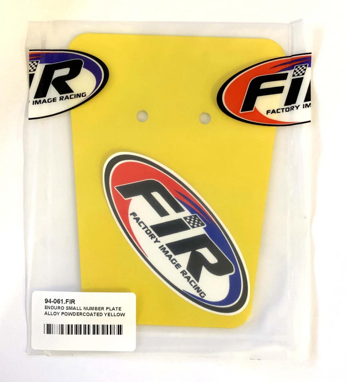 ENDURO SMALL NUMBER PLATE, ALLOY POWDERCOATED YELLOW thumbnail 3