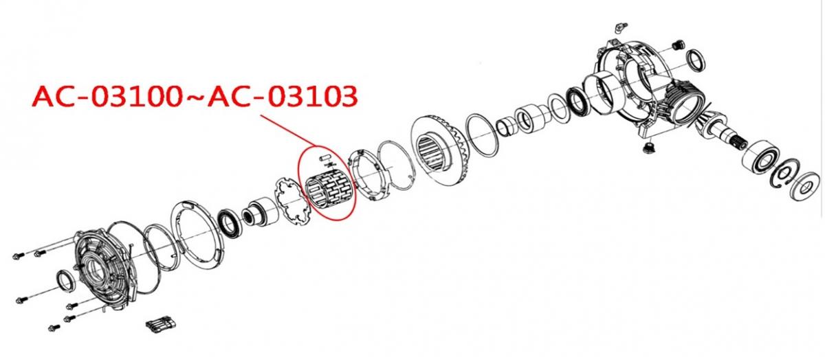 SPRAGUE BEARING POLARIS RZR, BRONCO AC-03100, CARRIER, 3235487 thumbnail 2