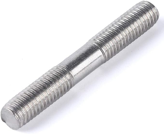 STUD M8 X 55 STAINLESS STEEL 304 WITH 22mm LONG THREADS image 1