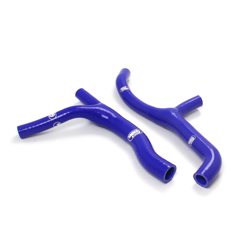 COOLANT HOSE 2 PIECE KIT BLUE 00-02 SUZUKI 400 DR Z E SAMCO SPORT SUZ-26-BU image 1
