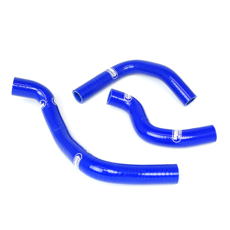 COOLANT HOSE 3 PIECE KIT BLUE 03-15 SUZUKI 400 DR Z E SAMCO SPORT SUZ-27-BU image 1