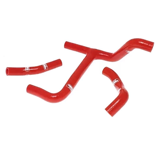 COOLANT HOSE 3 PIECE KIT RED 2010 SUZUKI 250 RM Z SAMCO SPORT SUZ-37-RD thumbnail 2