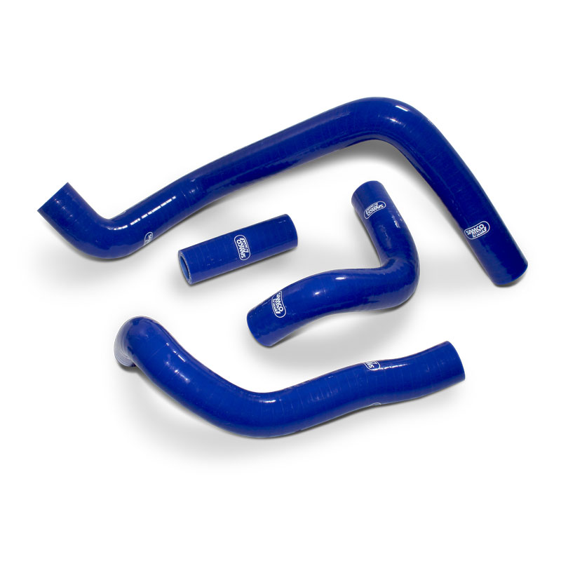 COOLANT HOSE 4 PIECE KIT BLUE 19-26 SUZUKI 250 RM Z SAMCO SPORT SUZ-71-BU image 1