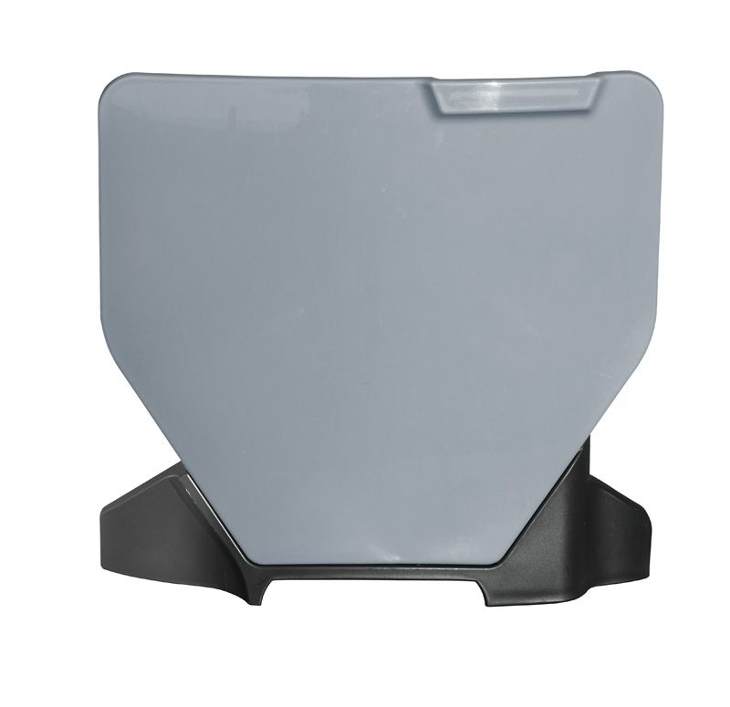 FRONT PLATE 2023-2025 HUSKY TC/FC, QUANTUM GREY/BLACK, RTECH R-TBHSQGRNR23 image 1