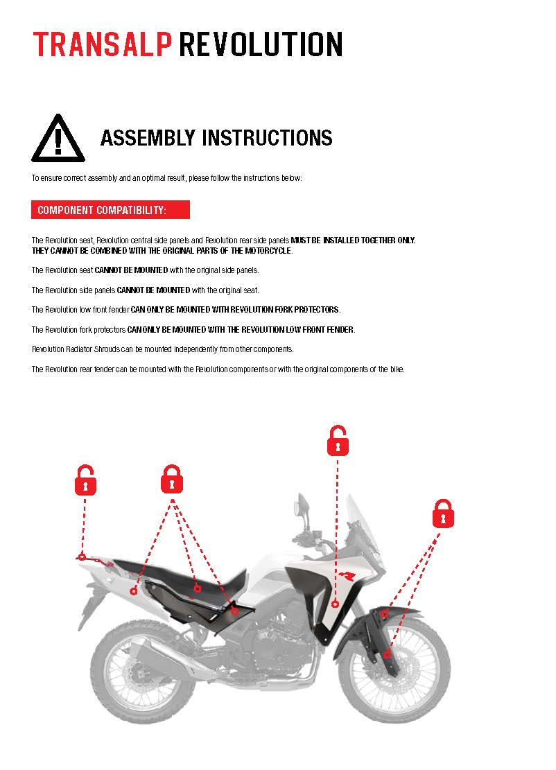 CENTER SIDE PANEL HONDA TRANSALP R-TECH GREY R-FILCALPGR24 thumbnail 2