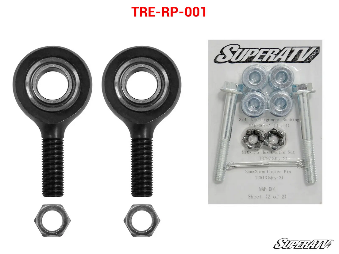 POLARIS HEAVY DUTY OUTER TIE ROD END KIT, SUPERATV TRE-RP-001 image 1