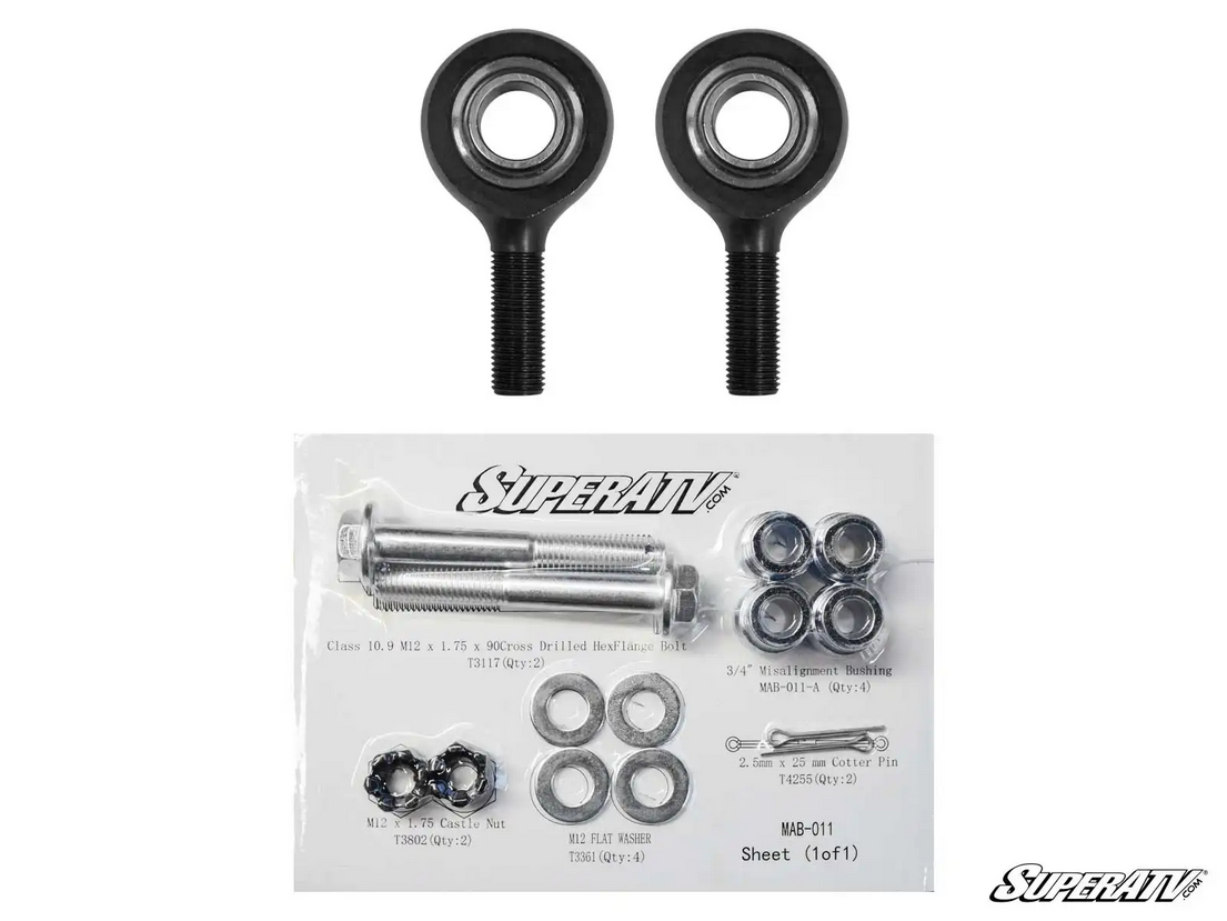 CANAM MAERICK X3 HEAVY DUTY OUTER TIE ROD END KIT, SUPERATV TRE-RP-004 image 1