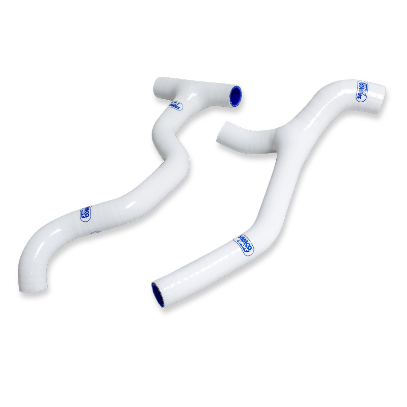COOLANT HOSE 2 PIECE KIT WHITE 24-26 TRIUMPH TF250-X, SAMCO SPORT TRI-23-WH image 1