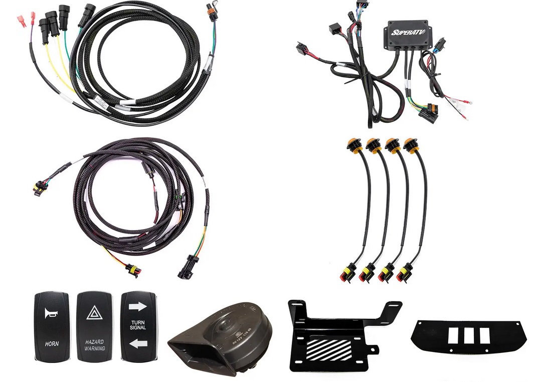 PLUG & PLAY DELUXE TURN SIGNAL KIT CANAM COMMANDER SUPERATV TSK-CA-COM-004 image 1