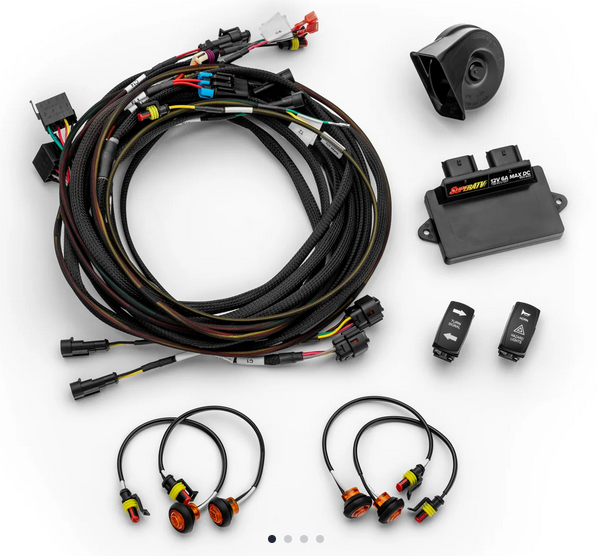 PLUG & PLAY DELUXE SELF CANCELING TURN SIGNAL KIT CANAM DEFENDER TRAXTER SUPERATV TSK-CA-DEF4-007 image 1