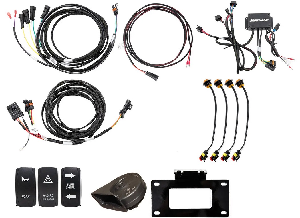 PLUG & PLAY DELUXE TURN SIGNAL KIT CANAM MAVERICK X3 SUPERATV TSK-CA-X3-004 image 1