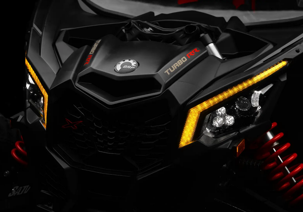 PLUG & PLAY DELUXE SELF CANCELING TURN SIGNAL KIT CANAM MAVERICK X3 W/FANG LIGHTS SUPERATV TSK-CA-X34-007-K thumbnail 2