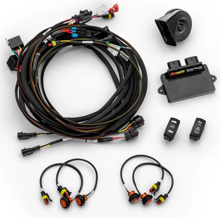 PLUG & PLAY DELUXE SELF CANCELING TURN SIGNAL KIT CANAM MAVERICK X3 SUPERATV TSK-CA-X34-007 image 1