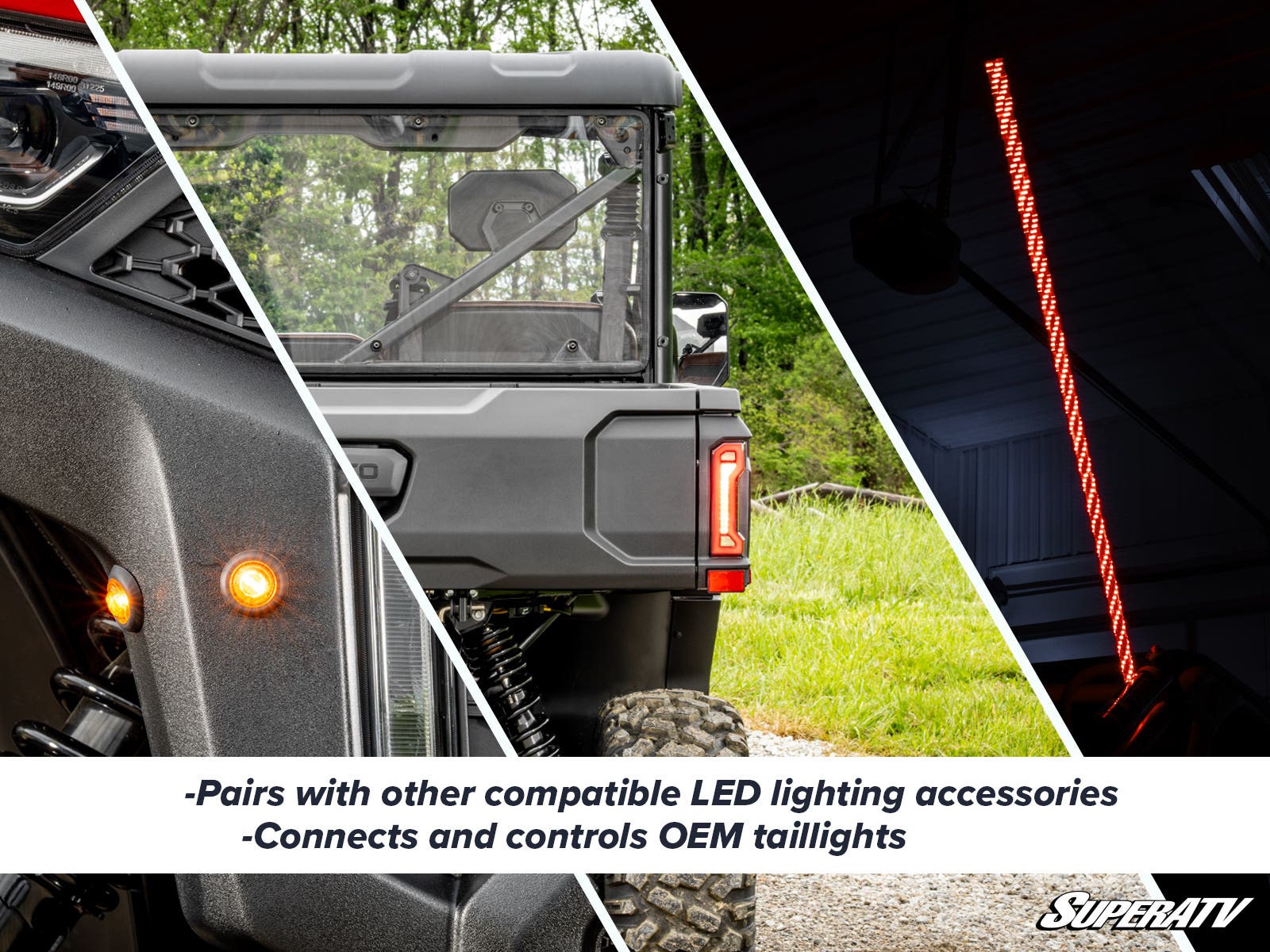 PLUG & PLAY DELUXE SELF CANCELING TURN SIGNAL KIT CF MOTO UFORCE U10 PRO SUPERATV TSK-CF-U10-007 thumbnail 3