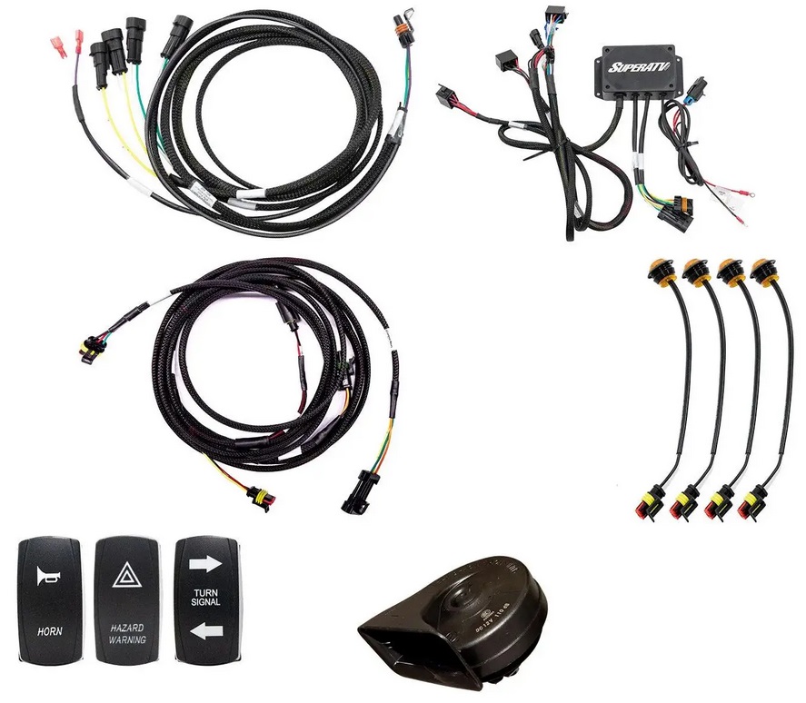 PLUG & PLAY DELUXE TURN SIGNAL KIT POLARIS RZR PRO XP SUPERATV TSK-P-PROXP-004 image 1