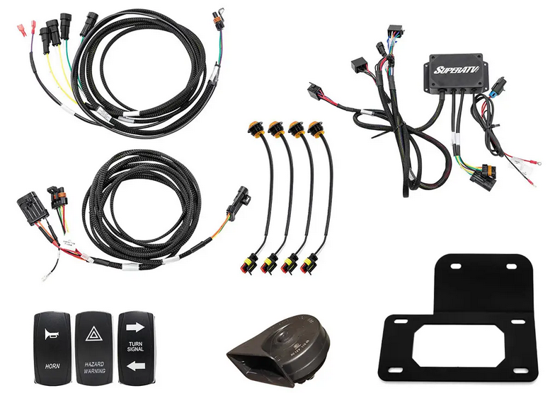 PLUG & PLAY DELUXE TURN SIGNAL KIT POLARIS RANGER, 900, 1000 SUPERATV TSK-P-RAN900-004 image 1