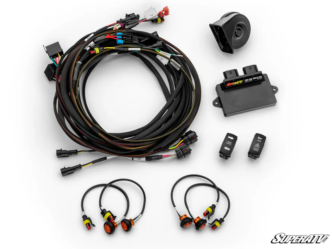 PLUG & PLAY TURN SIGNAL KIT POLARIS RZR RANGER SUPERATV TSK-P-RANXD-007 image 1