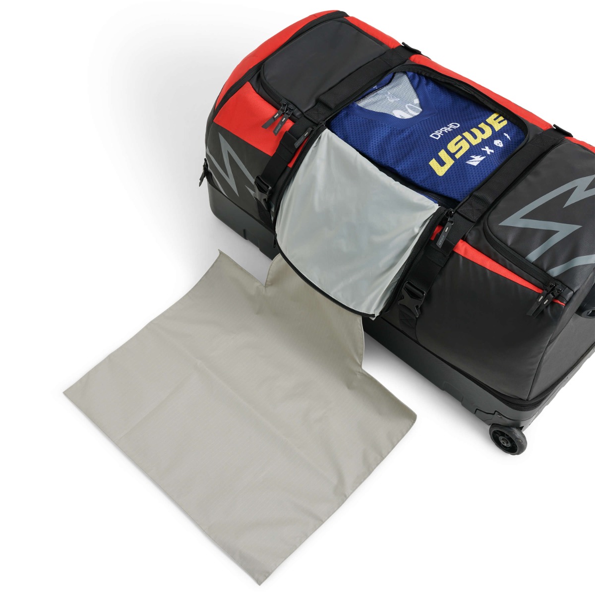 Buddy 150L Athlete Gear Trolley Bag - Black/Red - USWE 54150085035 thumbnail 3