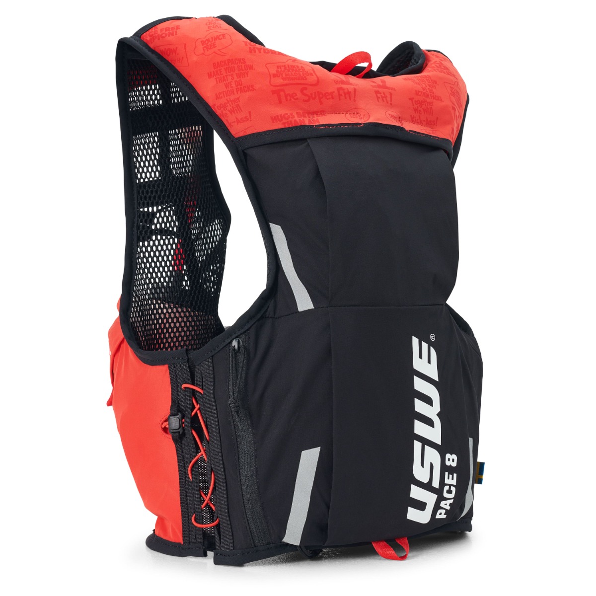 Pace 8L Trail Running Vest M - Red/Black - USWE 2081228M thumbnail 2