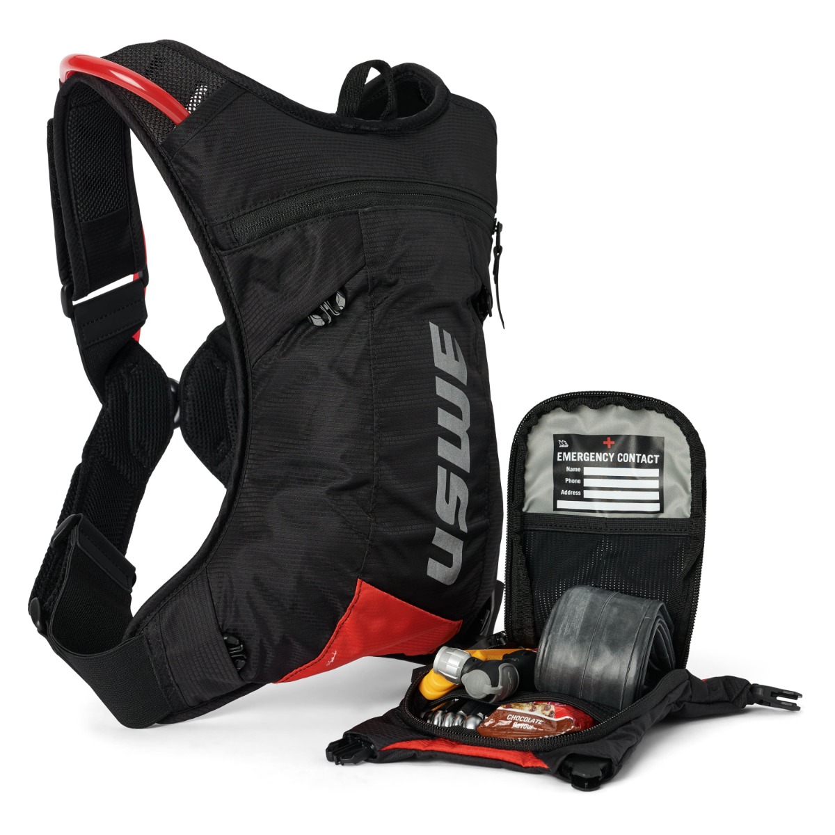 MTB Hydro 3L Hydration Pack - Black/Red - USWE 5203078036 thumbnail 3