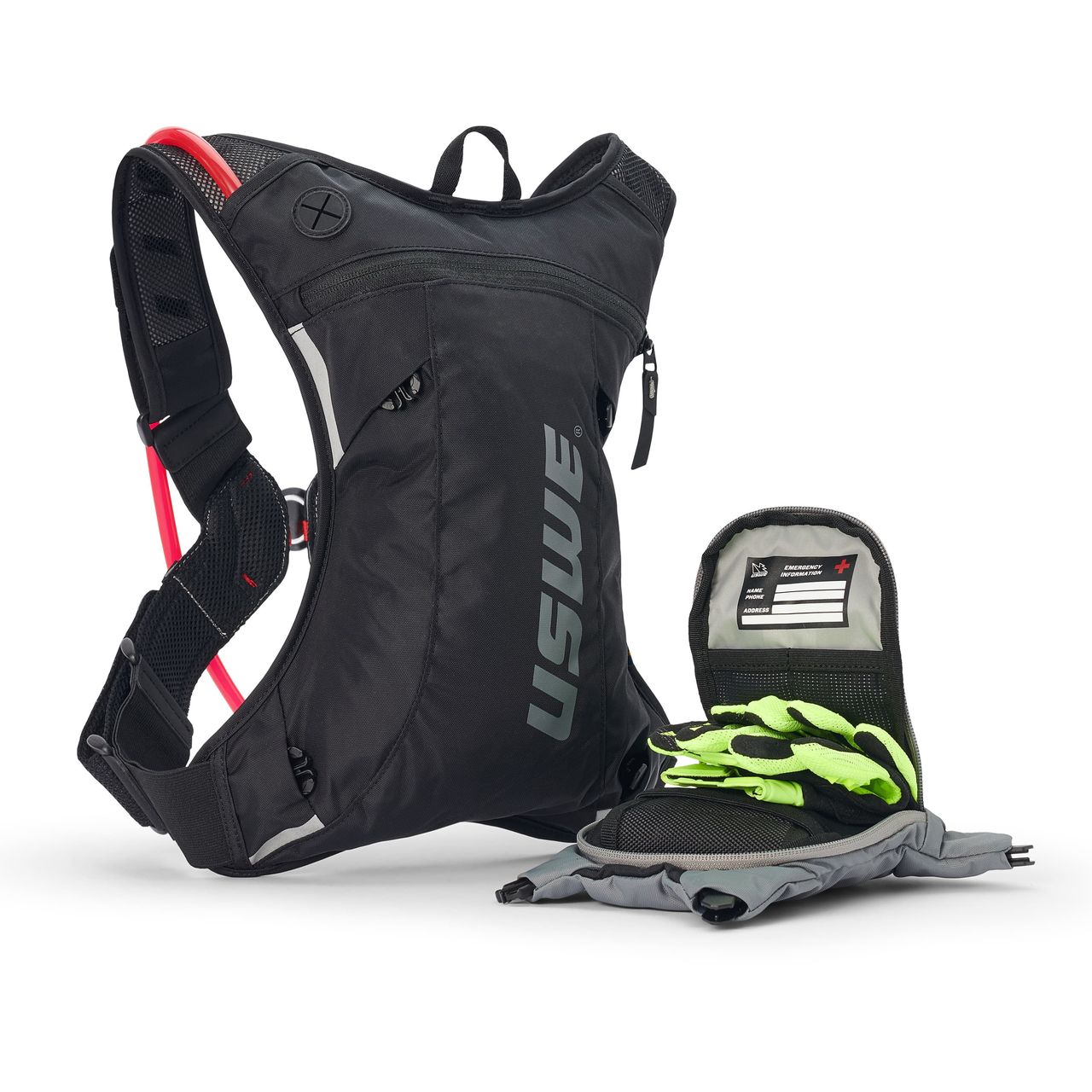 Moto Hydro 3L Dirt Biking Hydration Pack - Black - USWE 5203099001 thumbnail 3