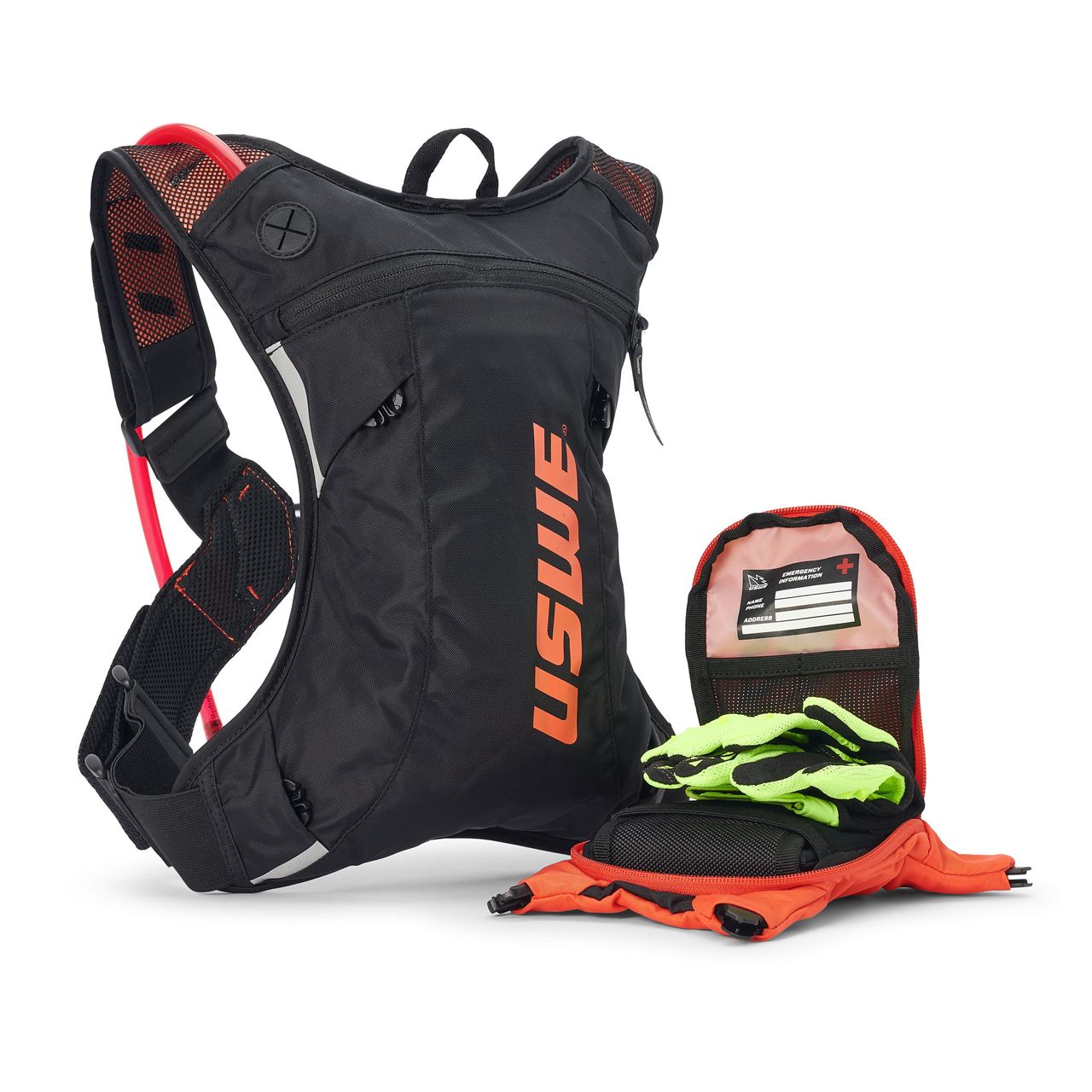 Moto Hydro 3L Dirt Biking Hydration Pack - Black/Orange - USWE 5203090038 thumbnail 3