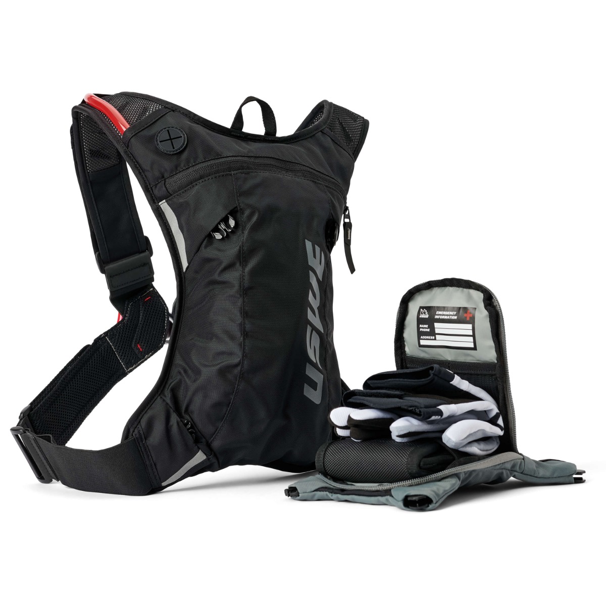 Moto Hydro 3L XTR Dirt Biking Hydration Pack XXL - Black/Grey - USWE 5203085001 thumbnail 3