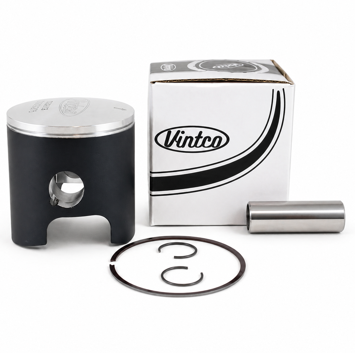 PISTON KIT 73-74 HUSQVARNA CR WR 250 70.5mm 1.0mm OVER VINTCO PSU15-1.0 thumbnail 2