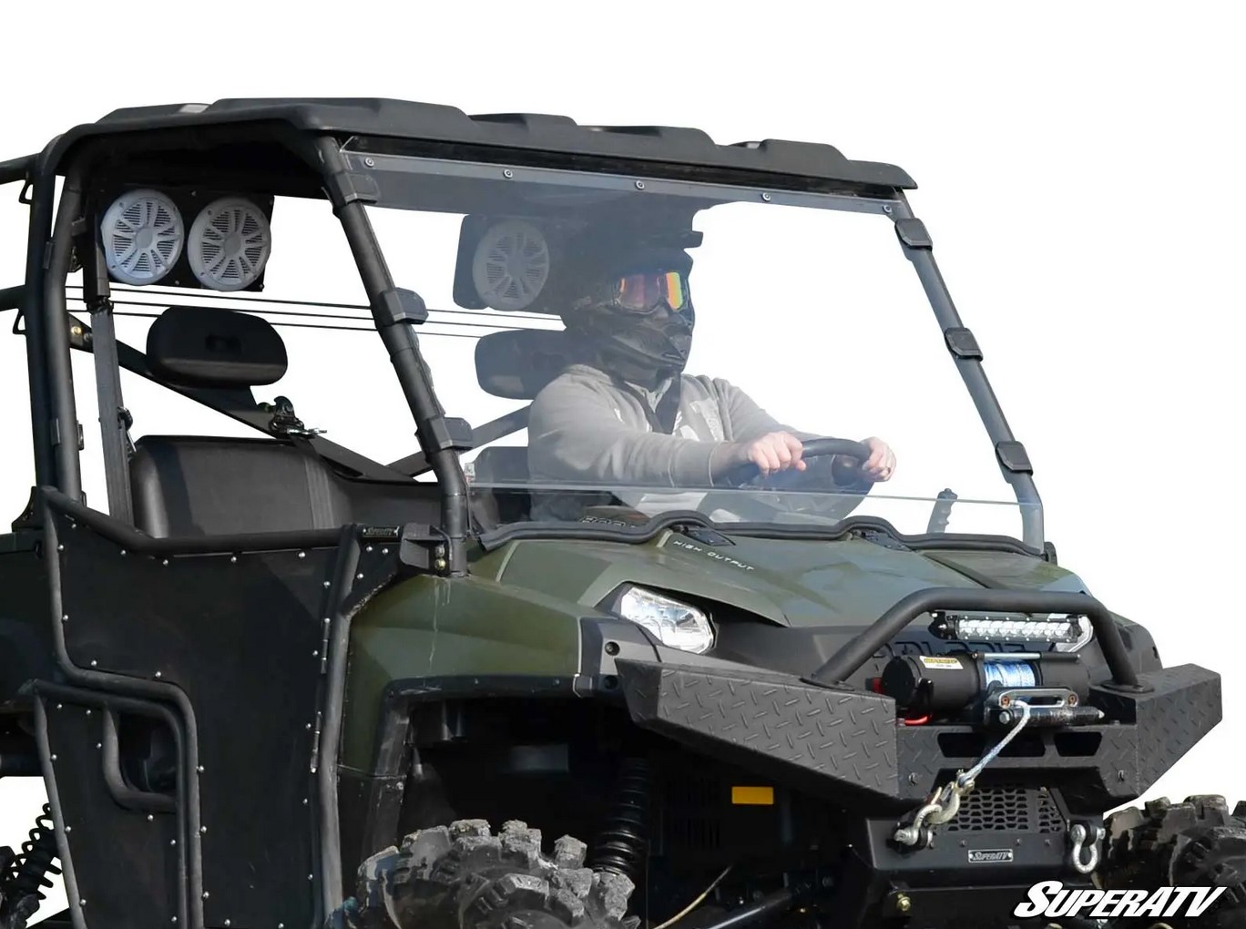 WINDSCREEN POLYCARBONATE POLARIS RANGER FULLSIZE UTV WINDSHIELD image 1