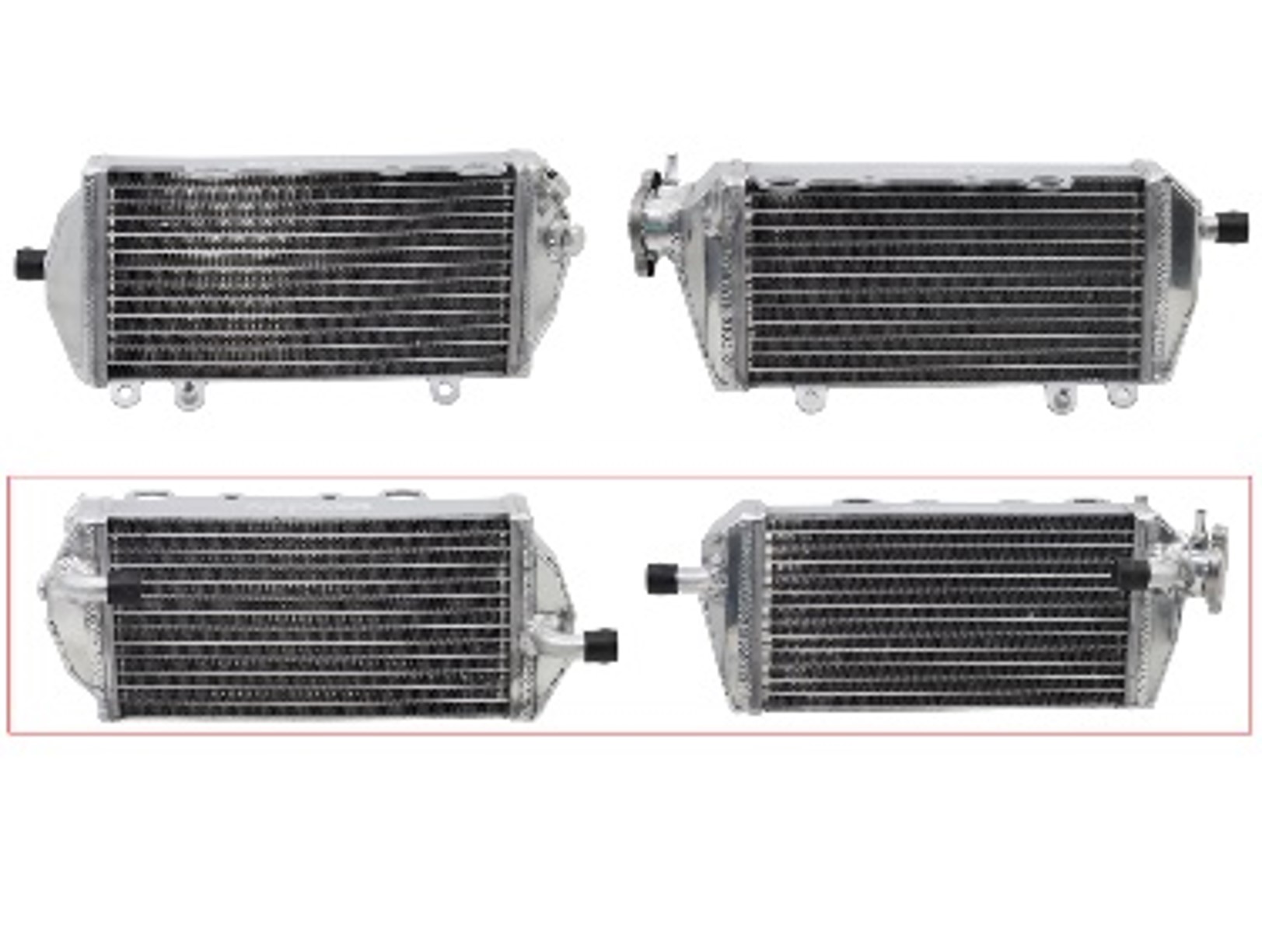 RADIATOR SET ALUMINIUM STANDARD CORE, GASGAS XD-10134 image 1