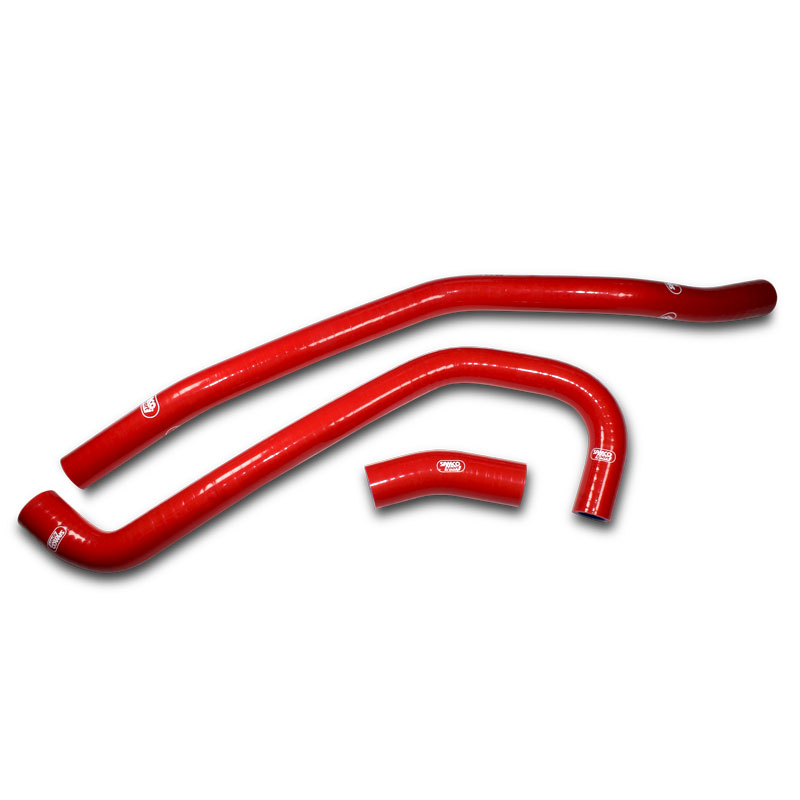 COOLANT HOSE 3 PIECE KIT RED 06-23 YAMAHA 700 RAPTOR YFM700R SAMCO SPORT YAM-27-RD image 1