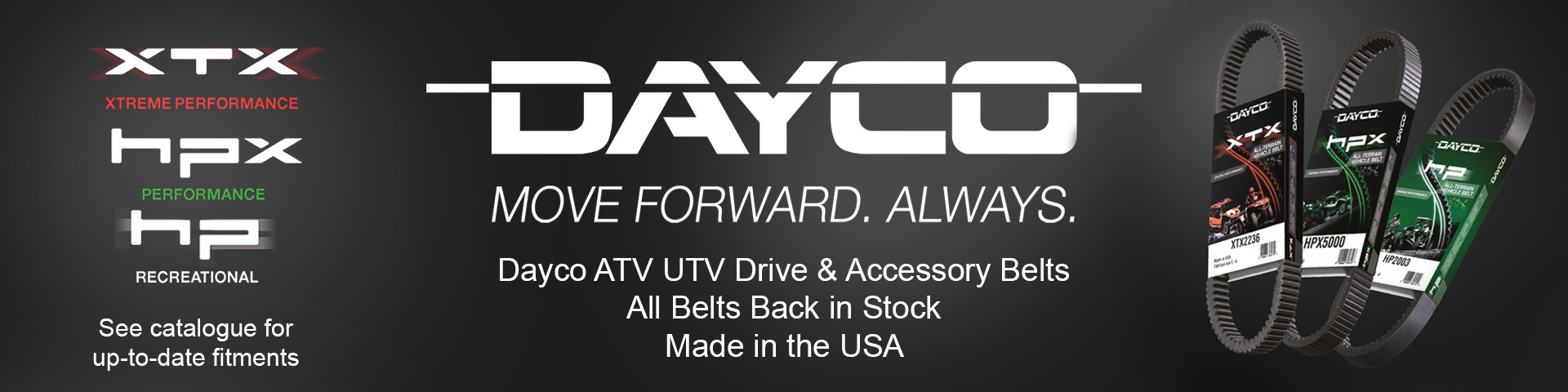 DAYCO USA ATV UTV Drive Belts