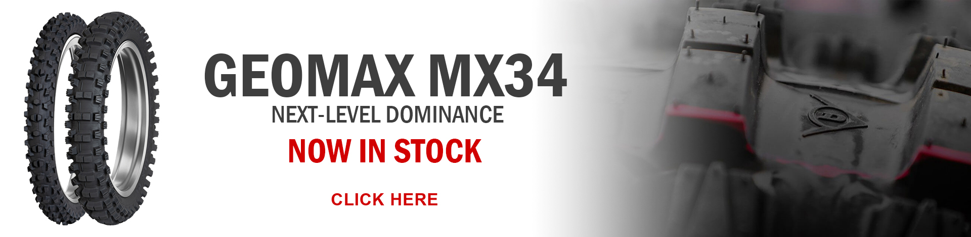 Dunlop GEOMAX MX34 now in stock!