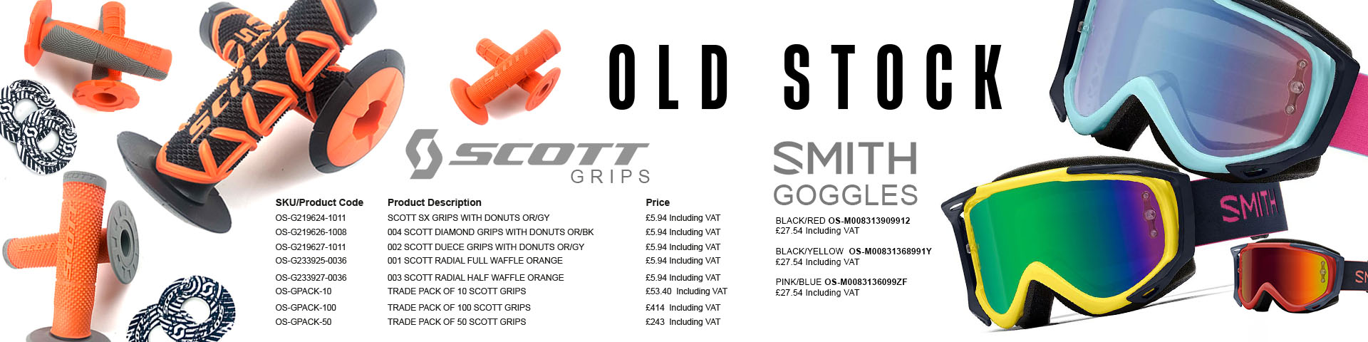 smith goggles and scott grips stock clearance deals